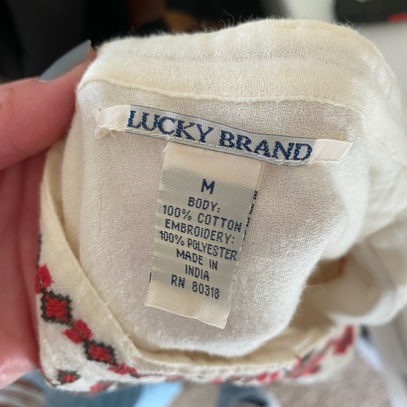 VINTAGE Lucky Brand Top - Picture 4 of 4